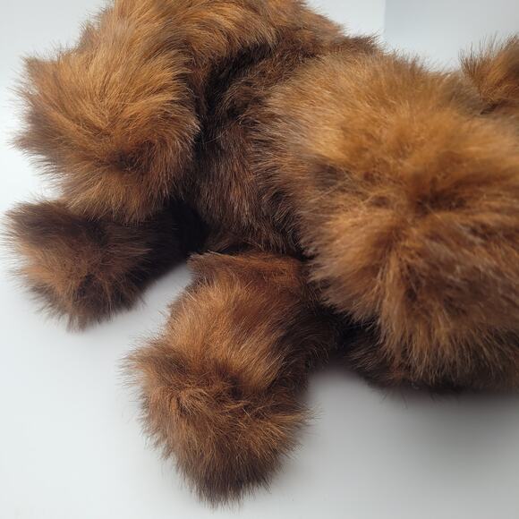 Kellytoy Brown Fluffy Dog Plush Stuffed Animal 12" Soft Puppy Toy - Picture 6 of 9